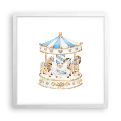 Poszter fekete keretben - Édes gyermekkor - 40x40 cm