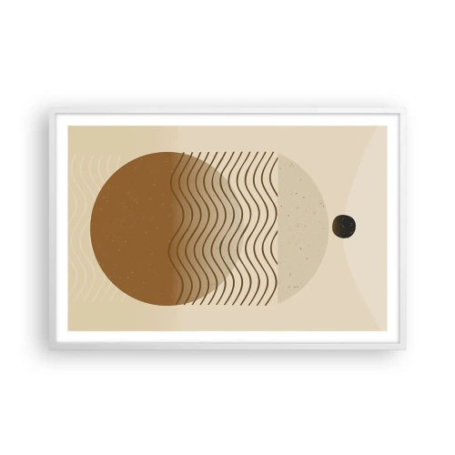 Poszter fekete keretben - A geometriai formák eredetéről - 91x61 cm