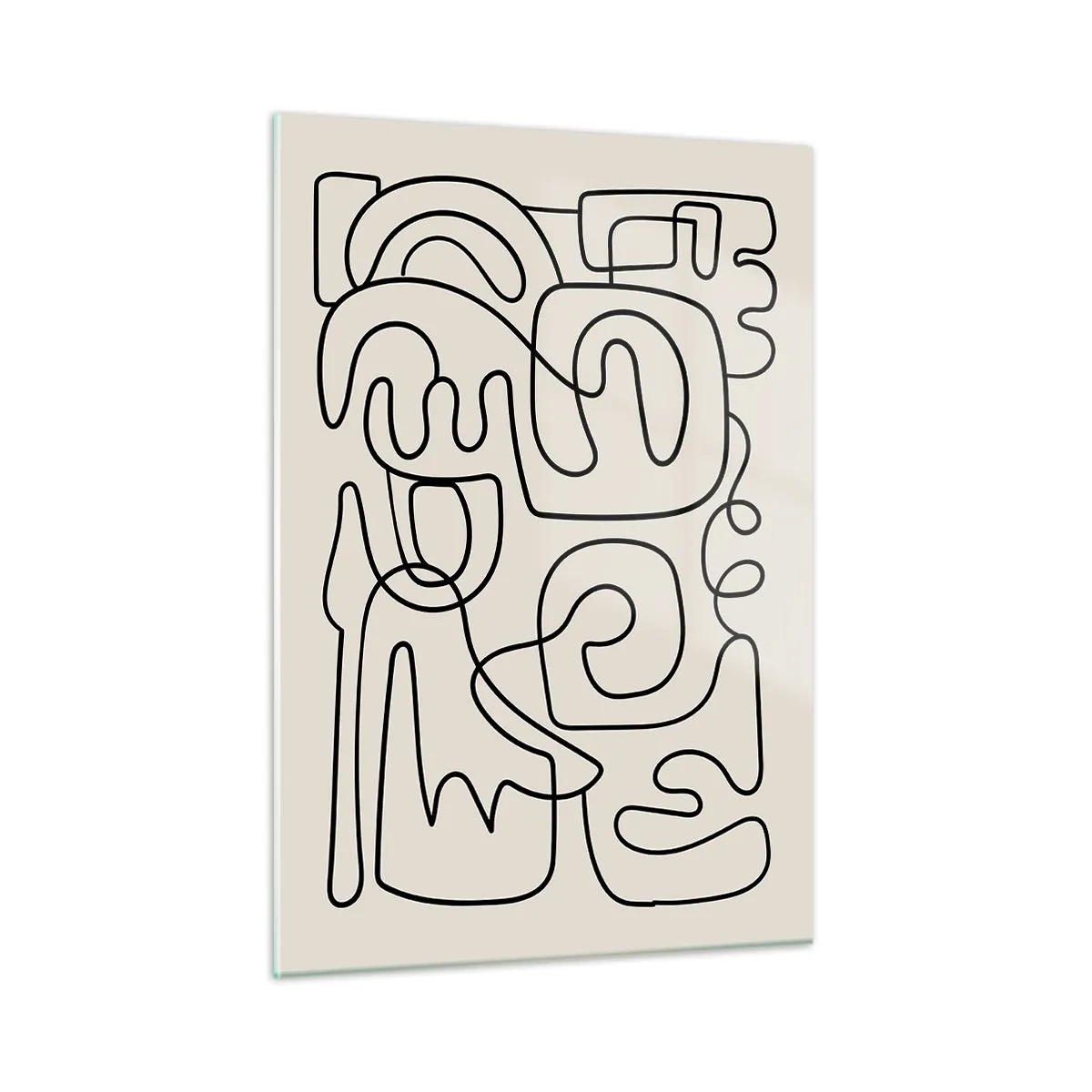 Üveg kép - A nyomonkövetésben - 50x70 cm