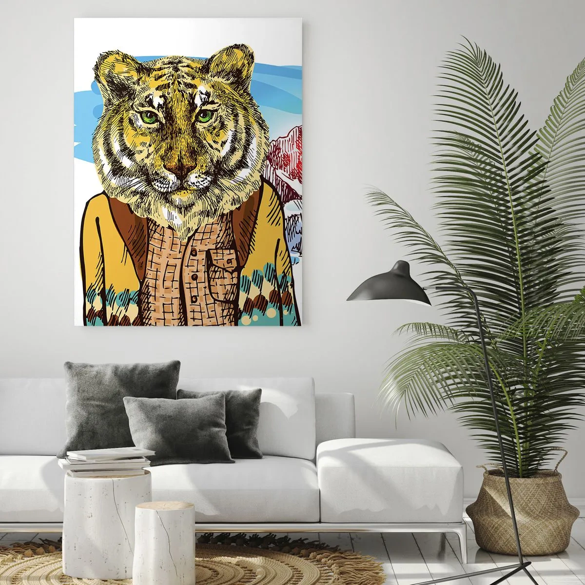 Üveg kép - Nem olyan vad, mint ahogy lerajzolják - 50x70 cm