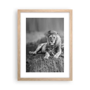 Poszter világos tölgy keretben - Királyi szieszta - 30x40 cm