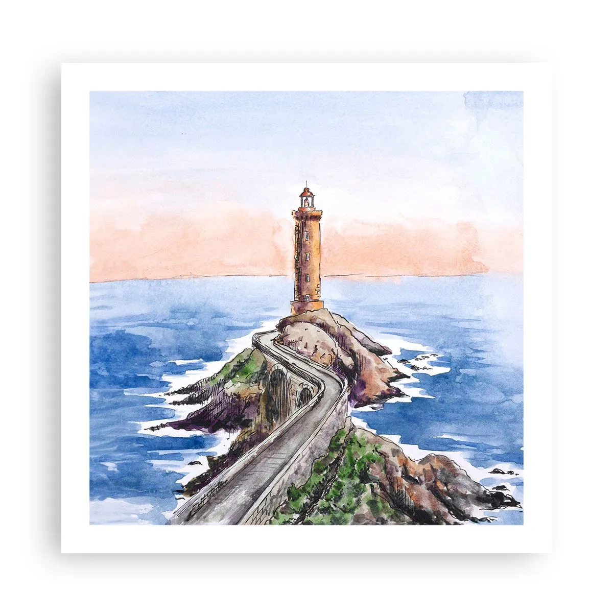 Poszter - Szemben a tengerrel - 60x60 cm