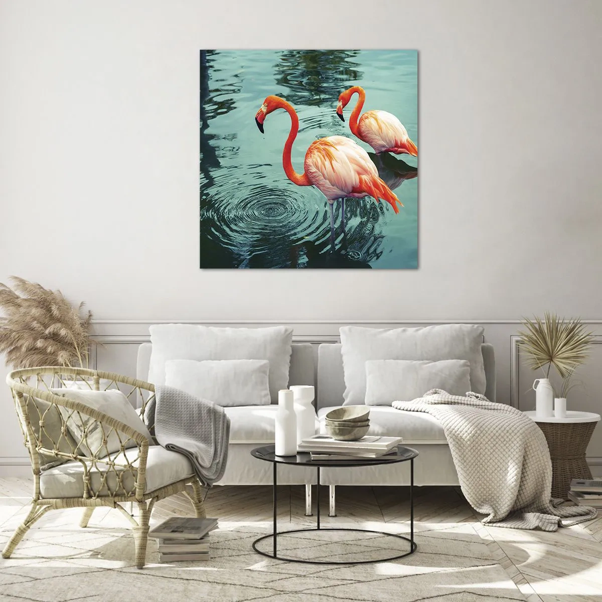 Üveg kép - Most divatban vagyunk - 50x50 cm