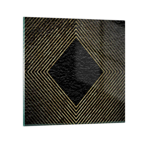 Üveg kép - Geometria glamour stílusban - 30x30 cm