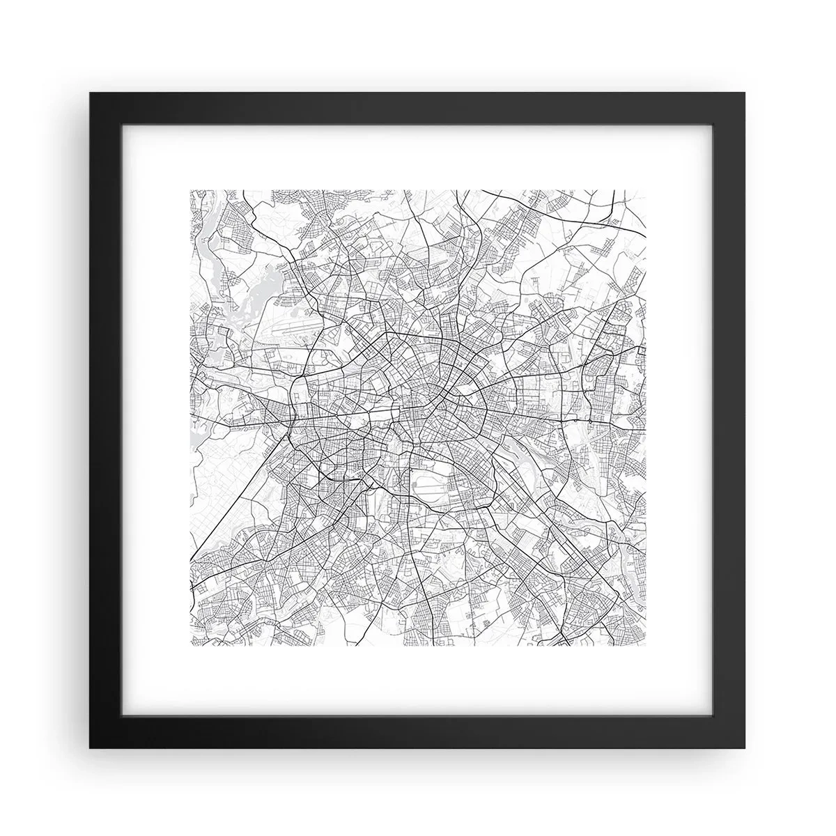 Poszter fehér keretben - Berlin virága - 30x30 cm