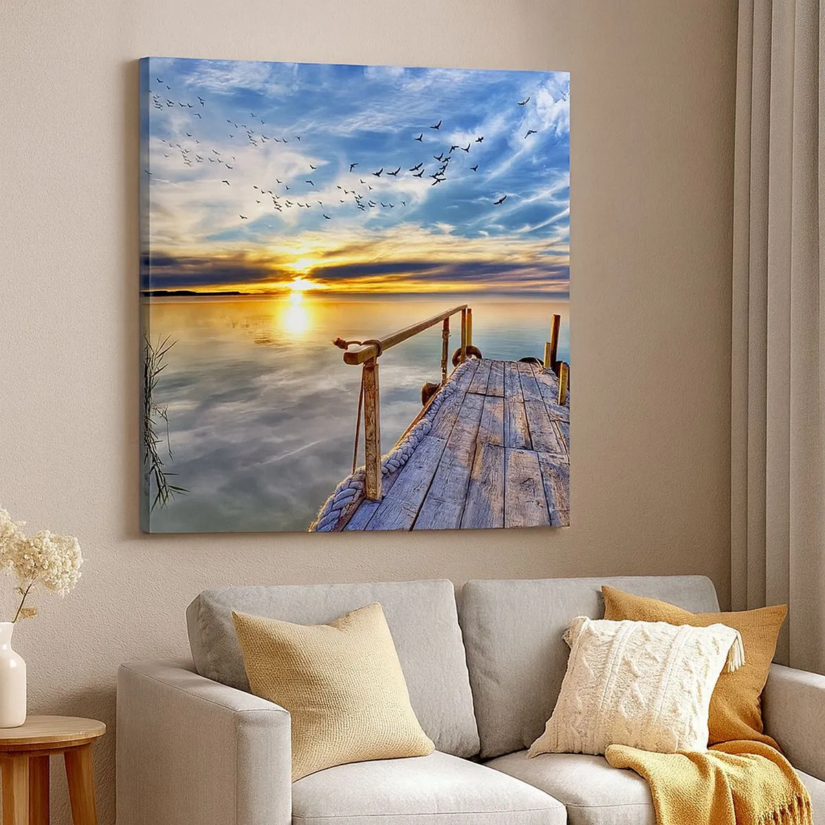 Vászonkép - Megnyugszik a szél - 30x30 cm