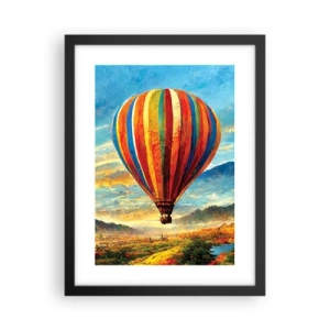 Poszter fehér keretben - A csendben többet látsz - 30x40 cm