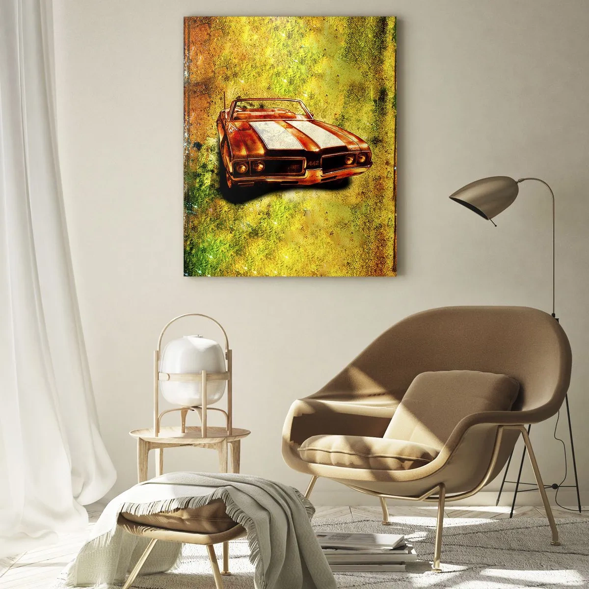 Üveg kép - Formákba varázsolt erő - 80x120 cm