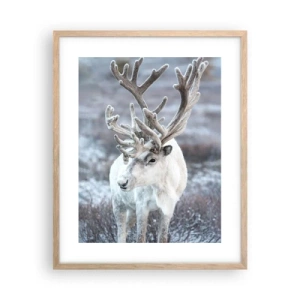 Poszter világos tölgy keretben - Portré a napon - 40x50 cm