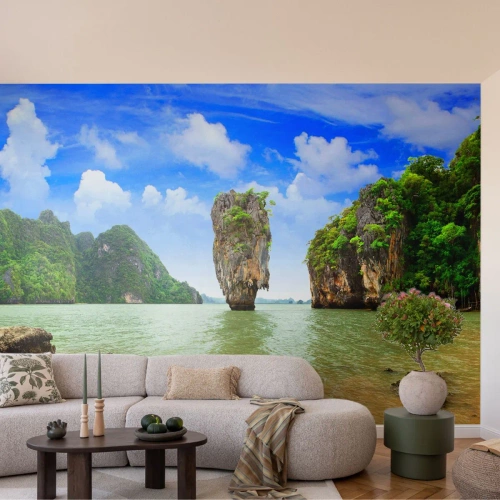 Fotótapéta Premium Sand - A természet sziklás csodái - Tájkép, Természet, Trópusok - 200x140 cm