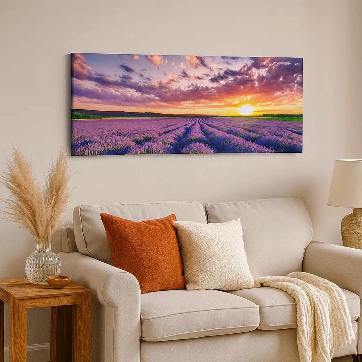 Vászonkép - Levendula világ - 30x30 cm