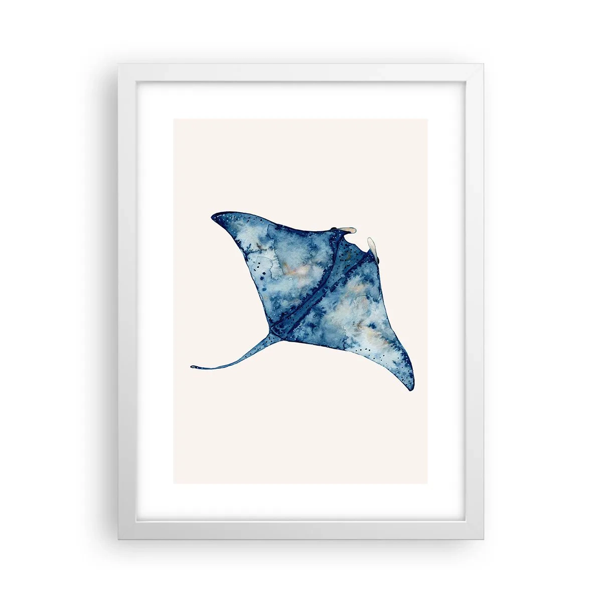 Poszter fekete keretben - Élet kékben - 30x40 cm