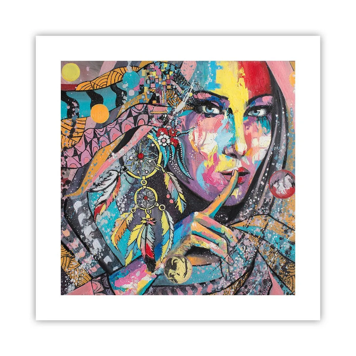 Poszter - Maradj csendben, amíg meg nem érted - 40x40 cm