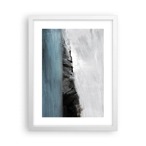 Poszter fekete keretben - Víz - föld: az elemek összecsapása - 30x40 cm