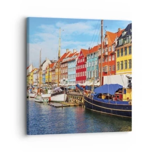 Vászonkép - Örömteli rakpart - 30x30 cm