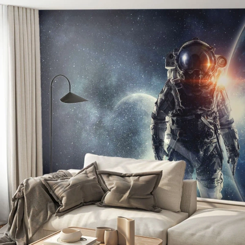 Egyedi tapéta Premium Canvas - Egy kozmikus kaland - Világegyetem, Űrhajós, Csillagok