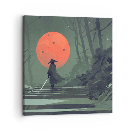 Vászonkép - Vörös hold harcosa - 70x70 cm