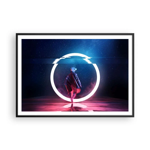 Poszter fehér keretben - Világok között - 100x70 cm