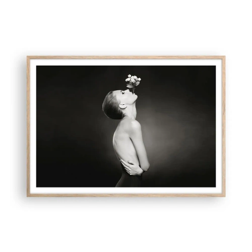 Poszter világos tölgy keretben - Excentrikus elegancia - 100x70 cm