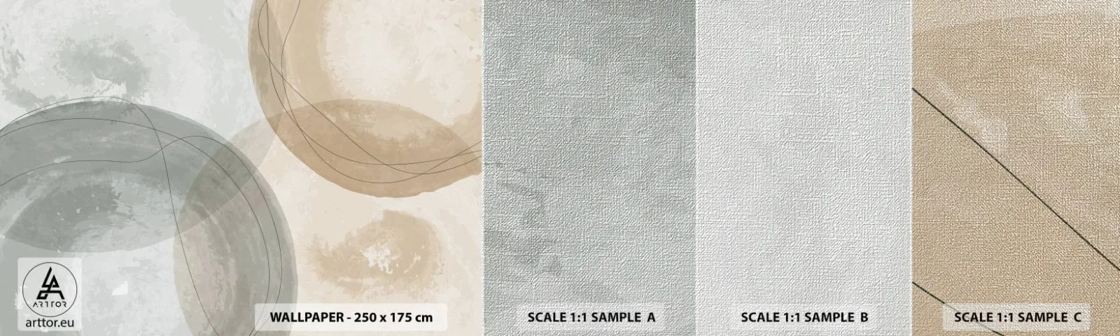 Fotótapéta Minta Premium Canvas - világok behatolása - Absztrakció, Darab, kerületek - 100x30 cm