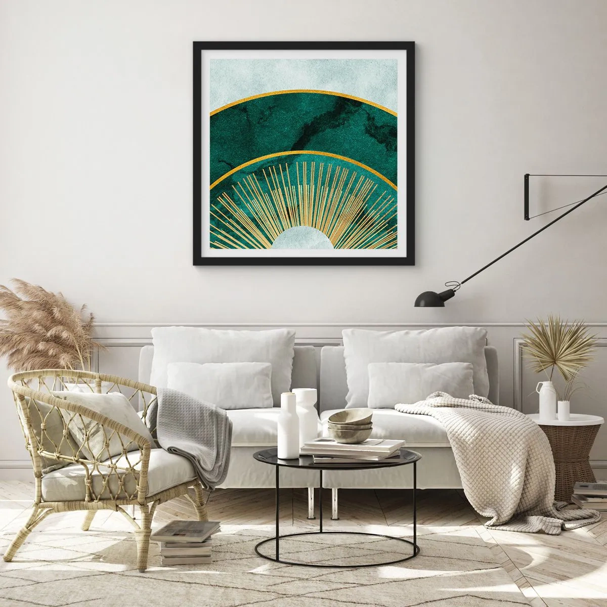 Poszter fehér keretben - Egy másik naprendszer - 60x60 cm