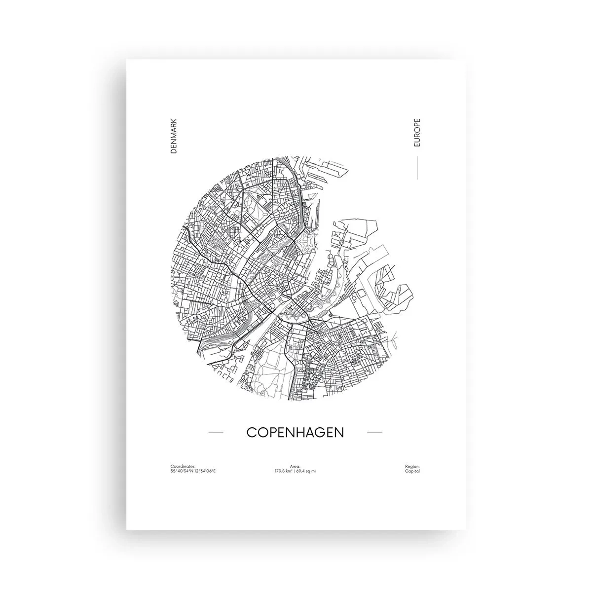 Poszter - Koppenhága anatómiája - 50x70 cm