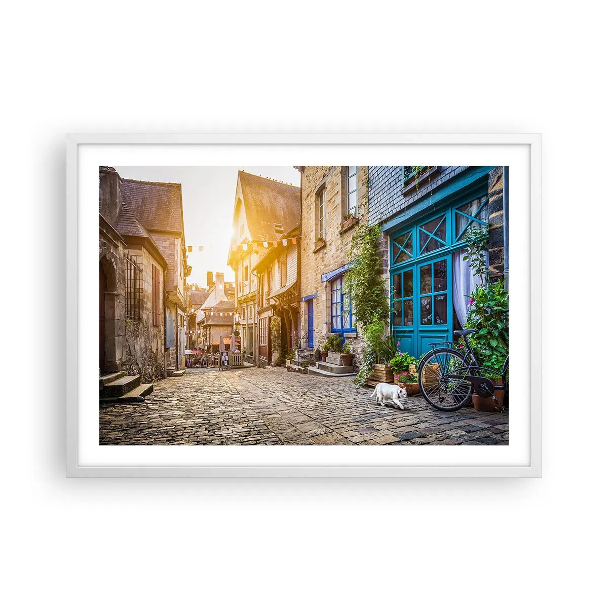 Poszter fekete keretben - A város fehér szelleme - 70x50 cm