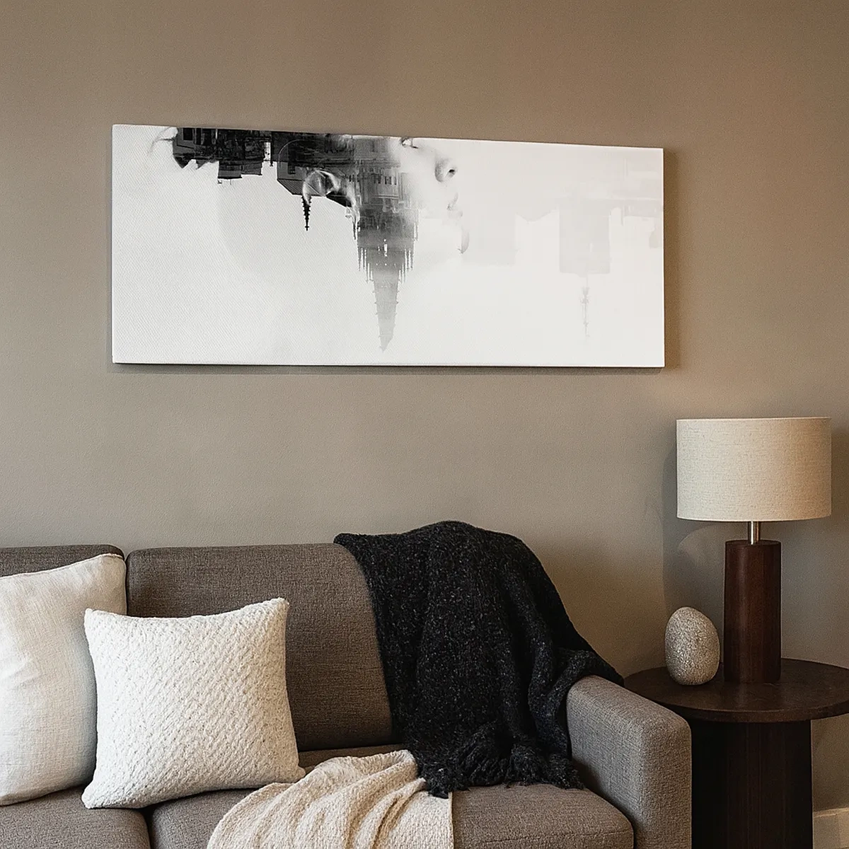 Vászonkép - Az üveg mind a két oldalán - 30x30 cm