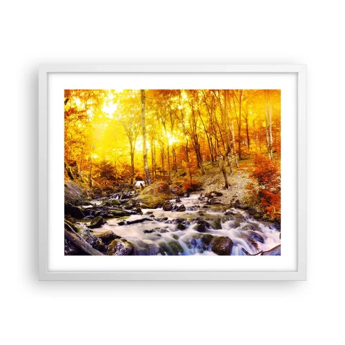 Poszter fekete keretben - Kövek aranyba és platinába - 50x40 cm