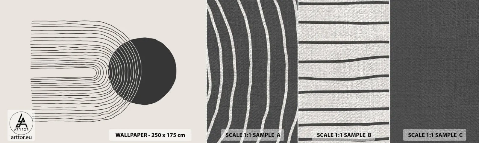 Fotótapéta Minta Premium Canvas - Remegés és biztosság - Absztrakció, Darab, Minimalizmus - 100x30 cm