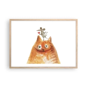 Poszter világos tölgy keretben - A szerelem paradoxonjai - 70x50 cm