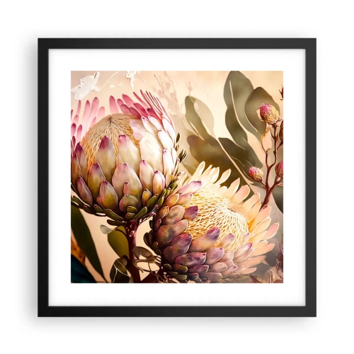 Poszter fehér keretben - Gyengéden átölelve - 40x40 cm