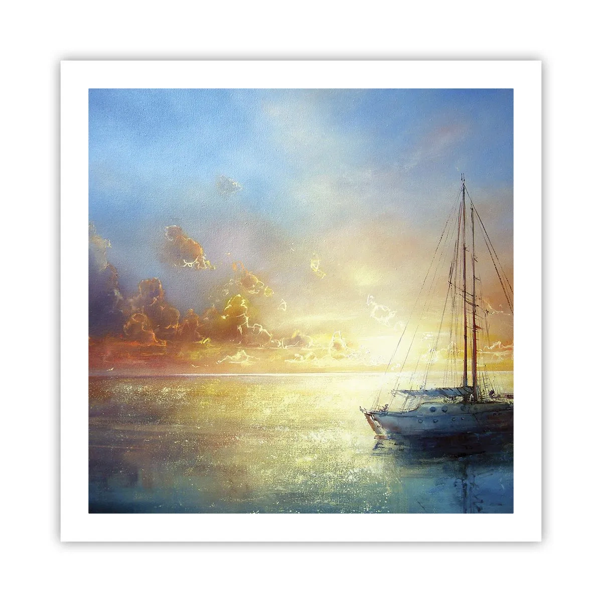 Poszter - Egy arany öbölben - 60x60 cm