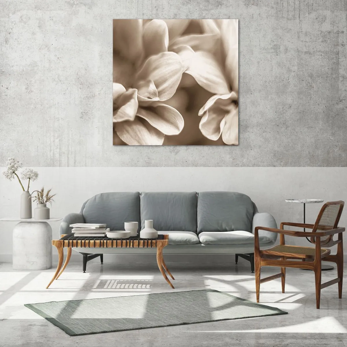 Üveg kép - Gyengéd, mint egy mosoly - 30x30 cm