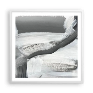 Poszter fekete keretben - Határozott mozgással - 60x60 cm