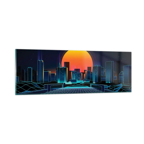 Üveg kép - Még mindig a valóságba akarsz menni? - 90x30 cm