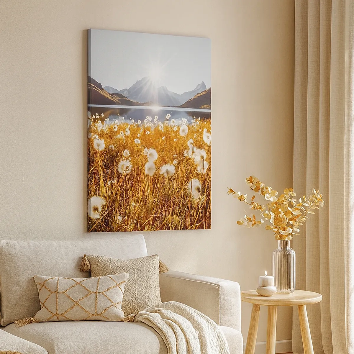 Vászonkép - Szikla keménysége, fű lágysága - 50x70 cm