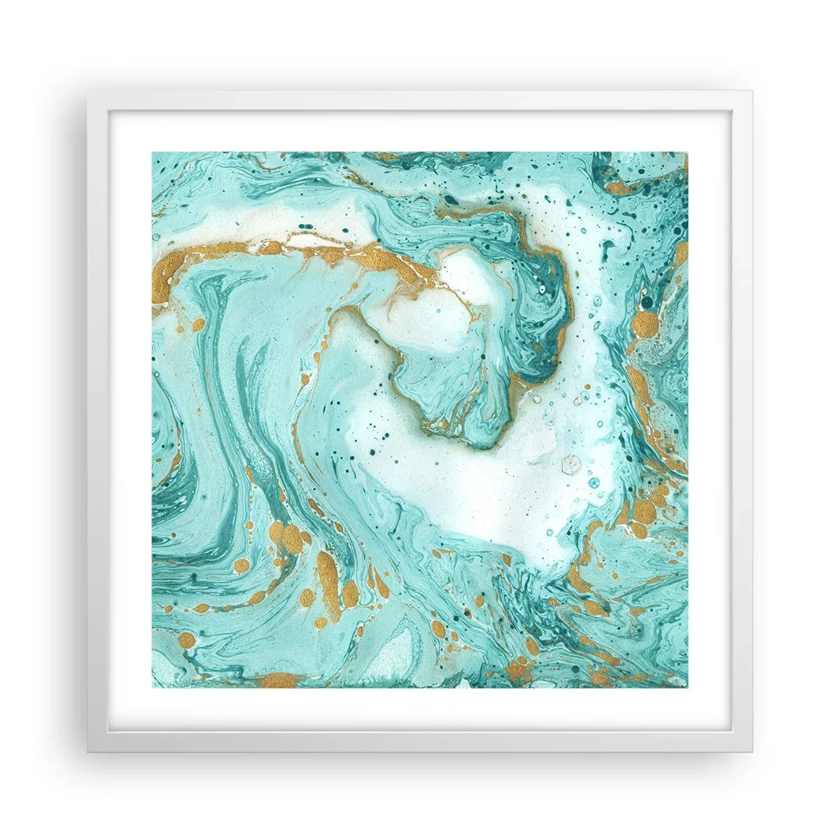 Poszter fekete keretben - Az Edo-korszak nagy hulláma alatt - 50x50 cm