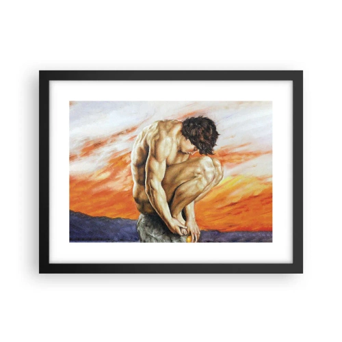 Poszter fehér keretben - Elmerülve önmagában - 40x30 cm