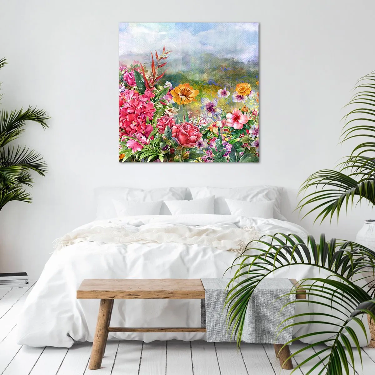 Vászonkép - A kert, amelyik megőrült - 50x50 cm