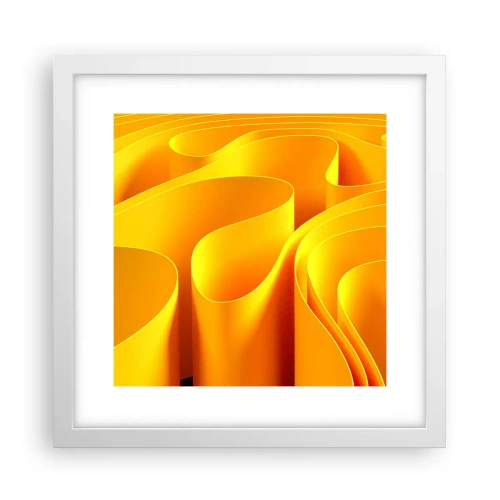 Poszter fekete keretben - Mint a nap hullámai - 30x30 cm