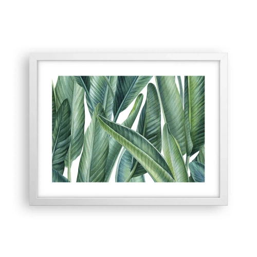 Poszter fekete keretben - Zöld önmagában - 40x30 cm