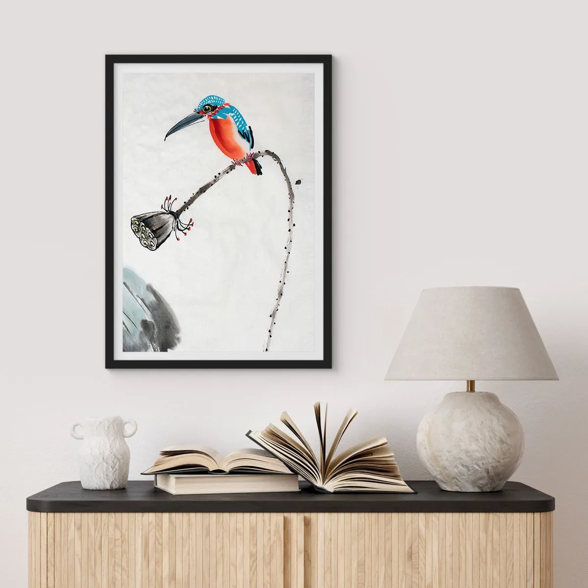 Poszter fehér keretben - A rét élete - 30x40 cm