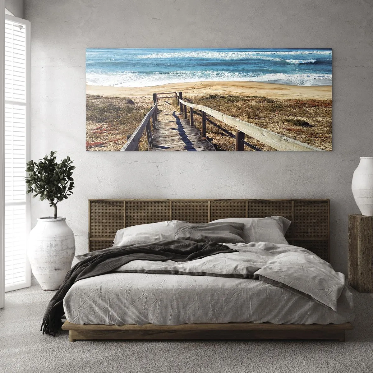 Üveg kép - Fuss! - 160x50 cm