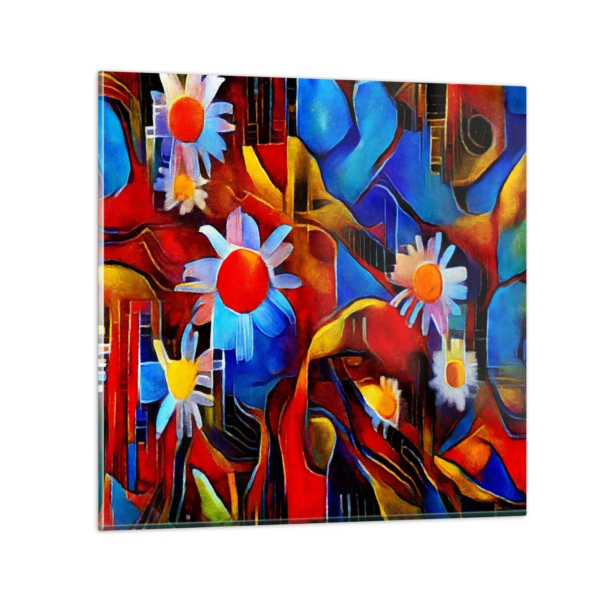 Üveg kép - Az élet színei - 40x40 cm