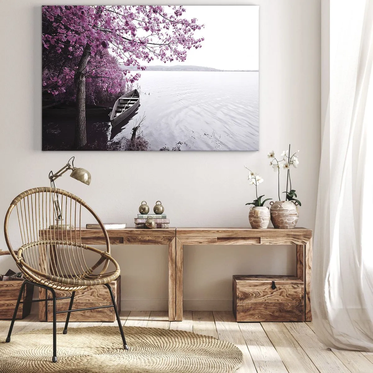 Vászonkép - Rózsaszín csendben - 70x50 cm