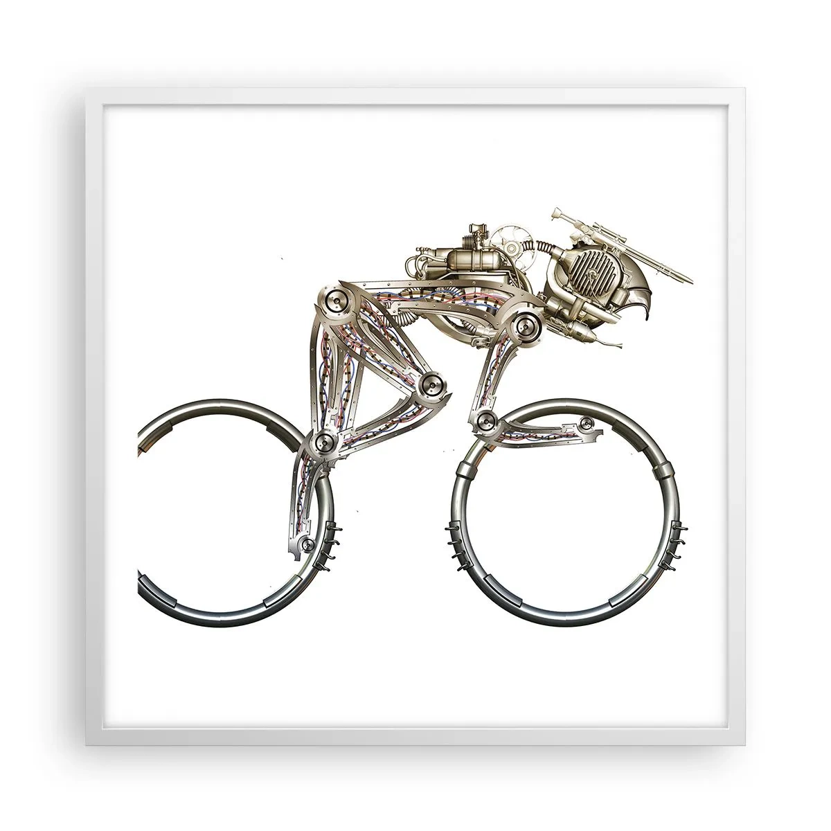 Poszter fekete keretben - Remek gép - 60x60 cm