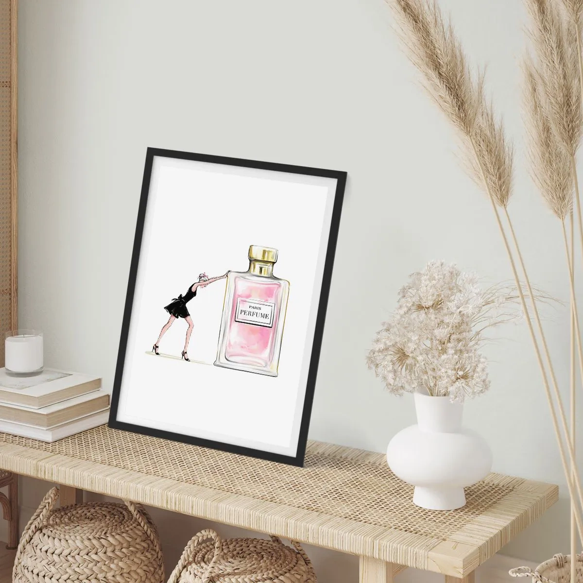 Poszter fehér keretben - A nőiesség lényege - 40x50 cm