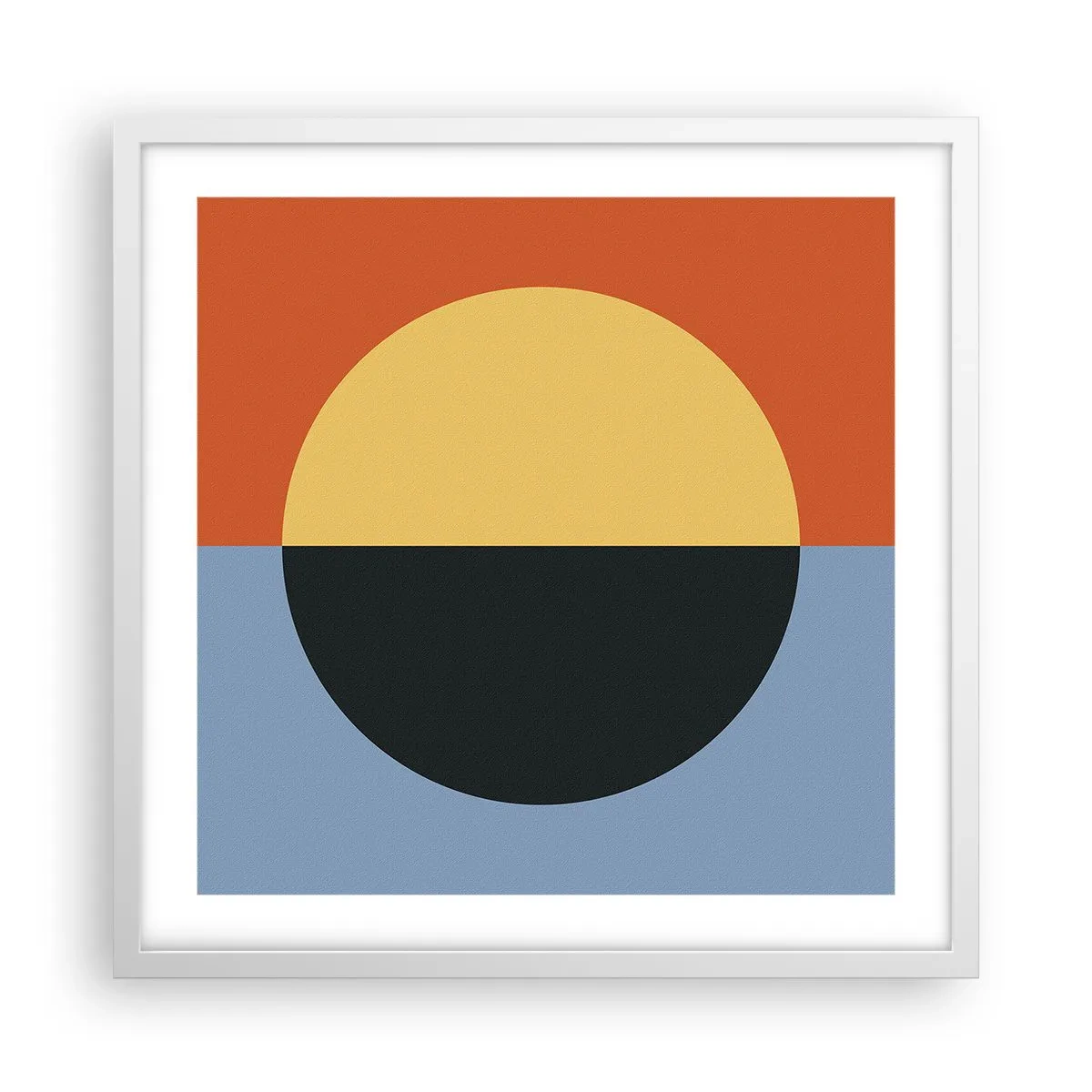 Poszter fekete keretben - A meleg és a hideg kompozíciója - 50x50 cm