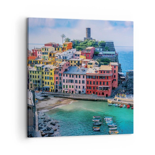 Vászonkép - Varázslatos mediterrán város - 60x60 cm